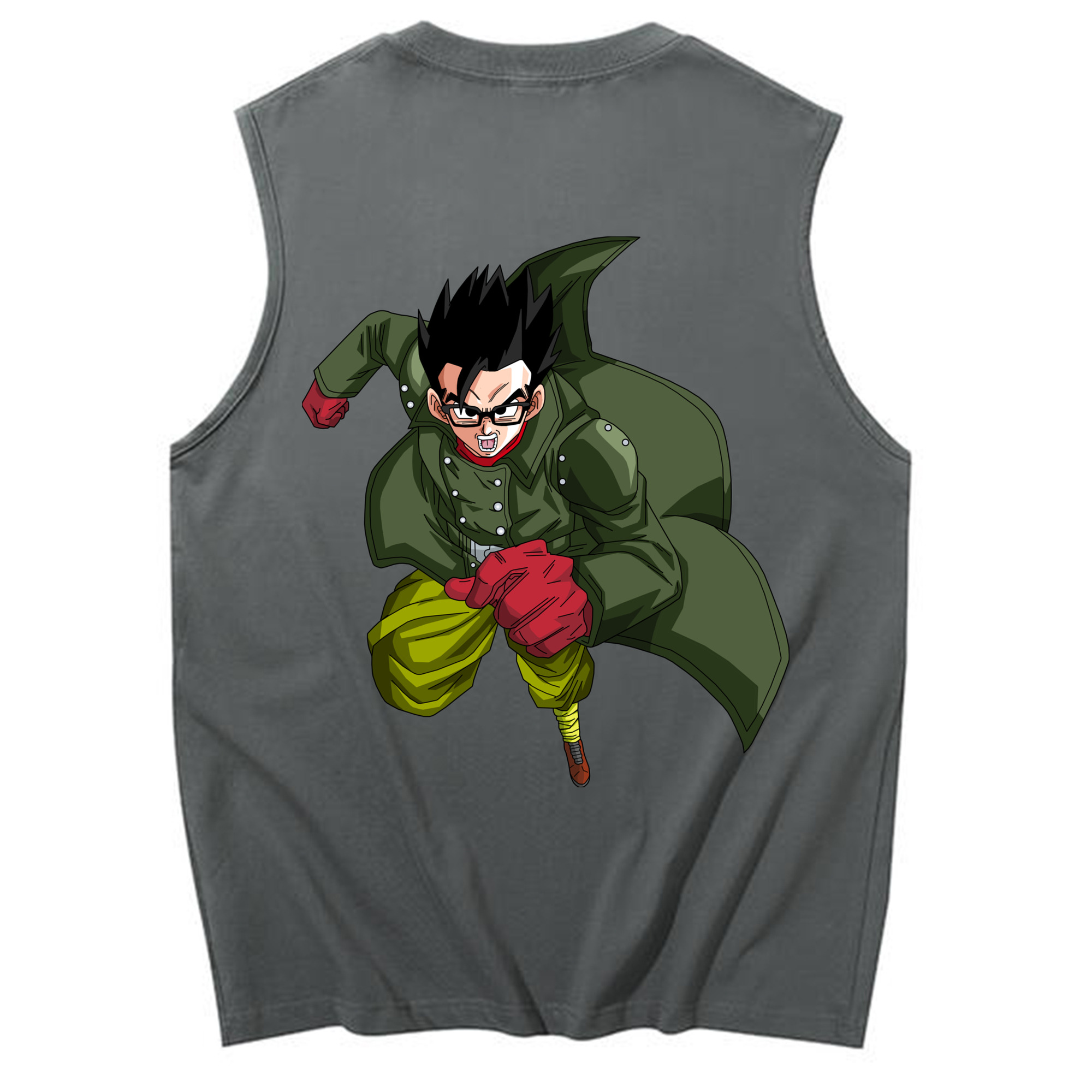 （画像用） ドラゴンボール 孫 悟飯（そんごはん）DRAGON BALL Son Gohan コットン100％タンクトップ（背面プリント）
